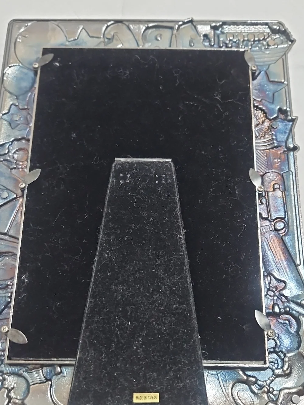Silver Baby-Themed Double Picture Frame - 123 Design